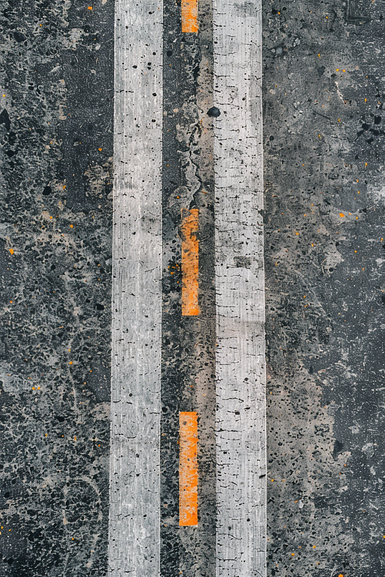 柏油马路延伸驾车素材