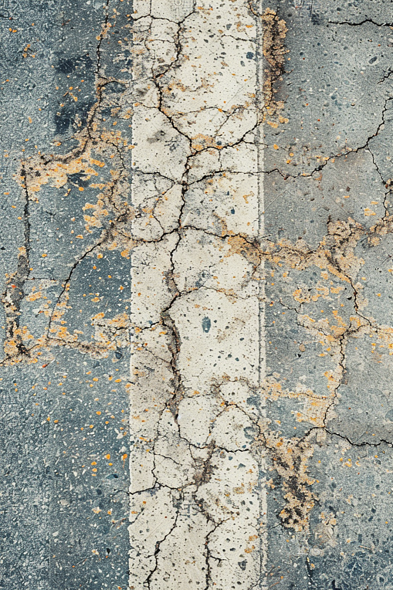 柏油马路延伸自驾素材