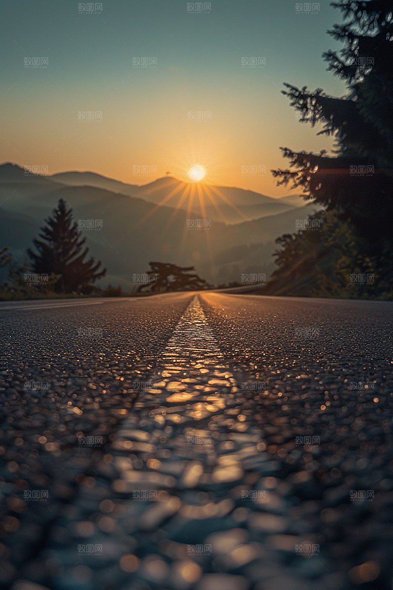 柏油马路肌理公路素材