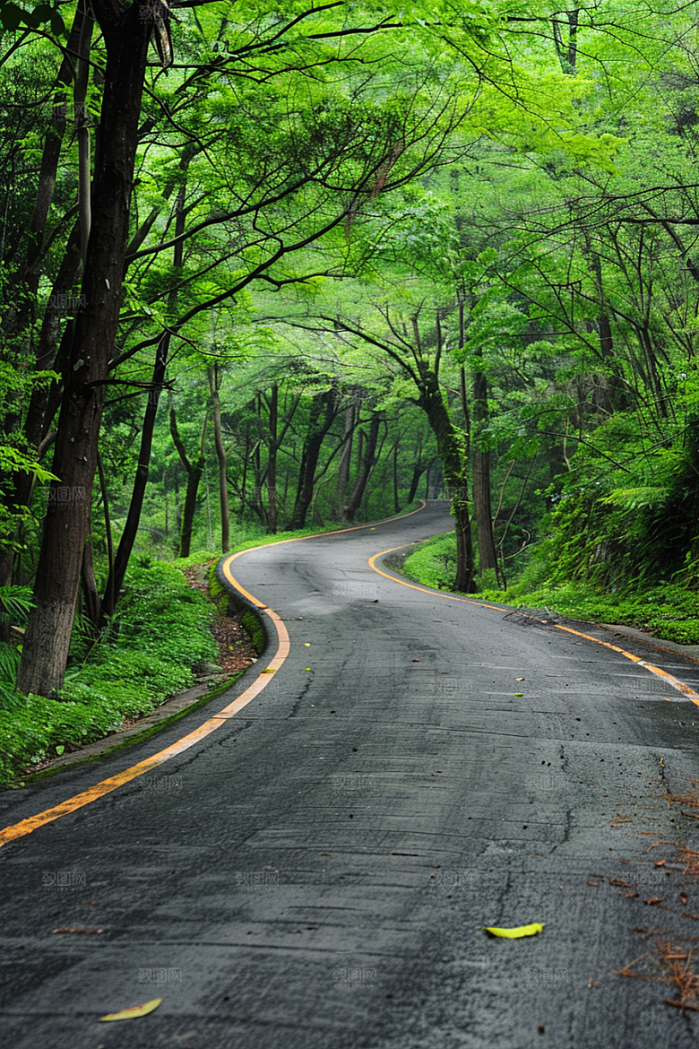 柏油马路户外沥青马路素材