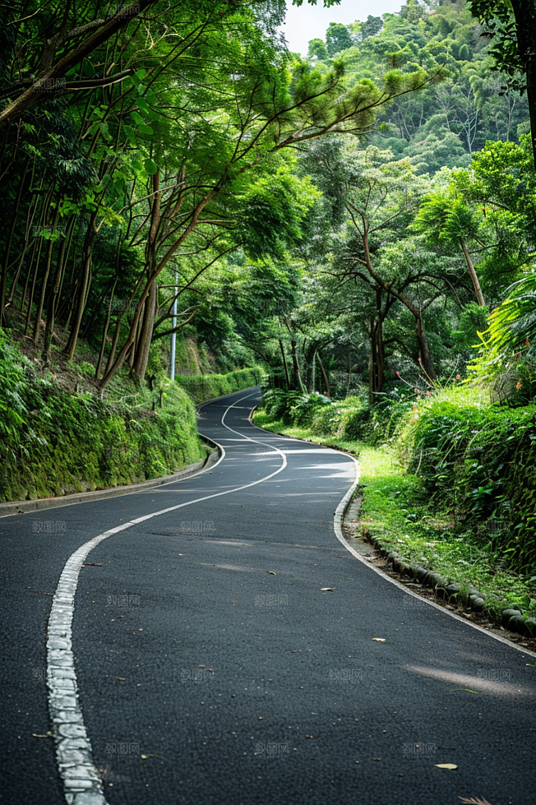 柏油马路道路自驾素材
