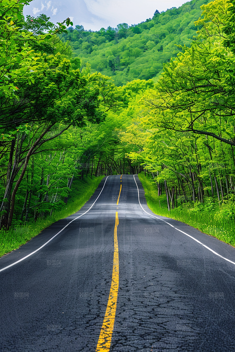 柏油马路高清公路素材