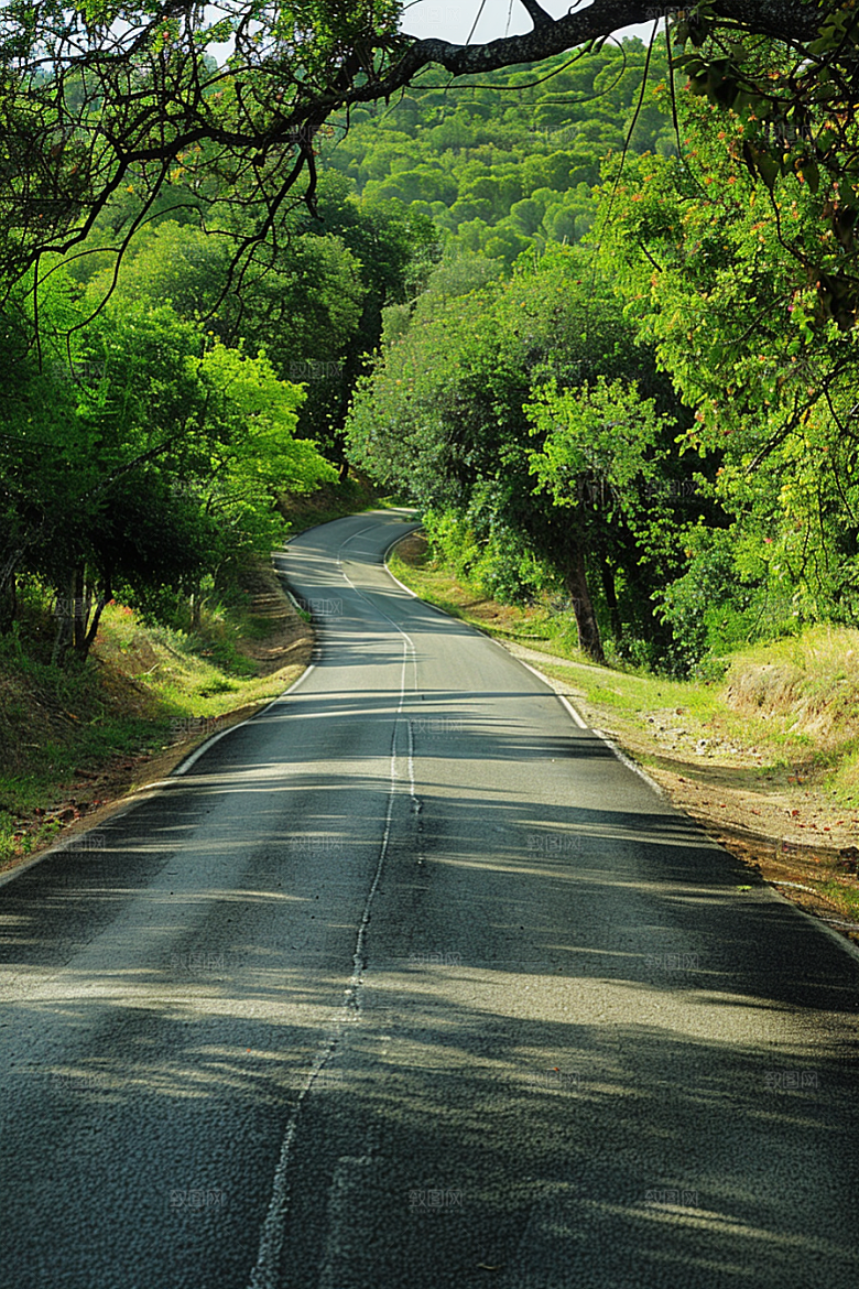 柏油马路地平线道路素材