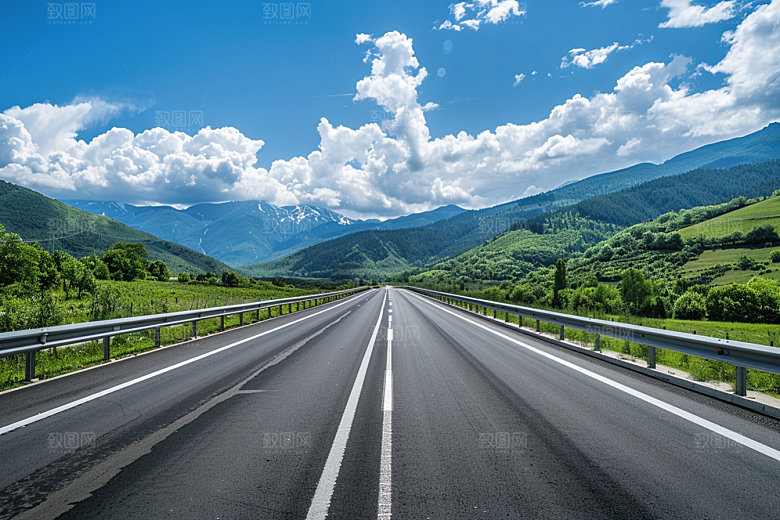 柏油马路延伸公路素材