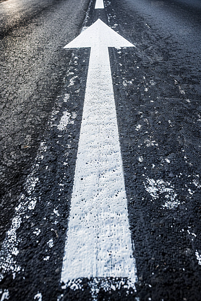 柏油马路地平线户外素材
