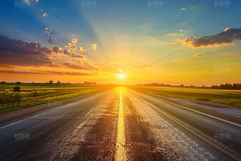 柏油马路公路驾车素材
