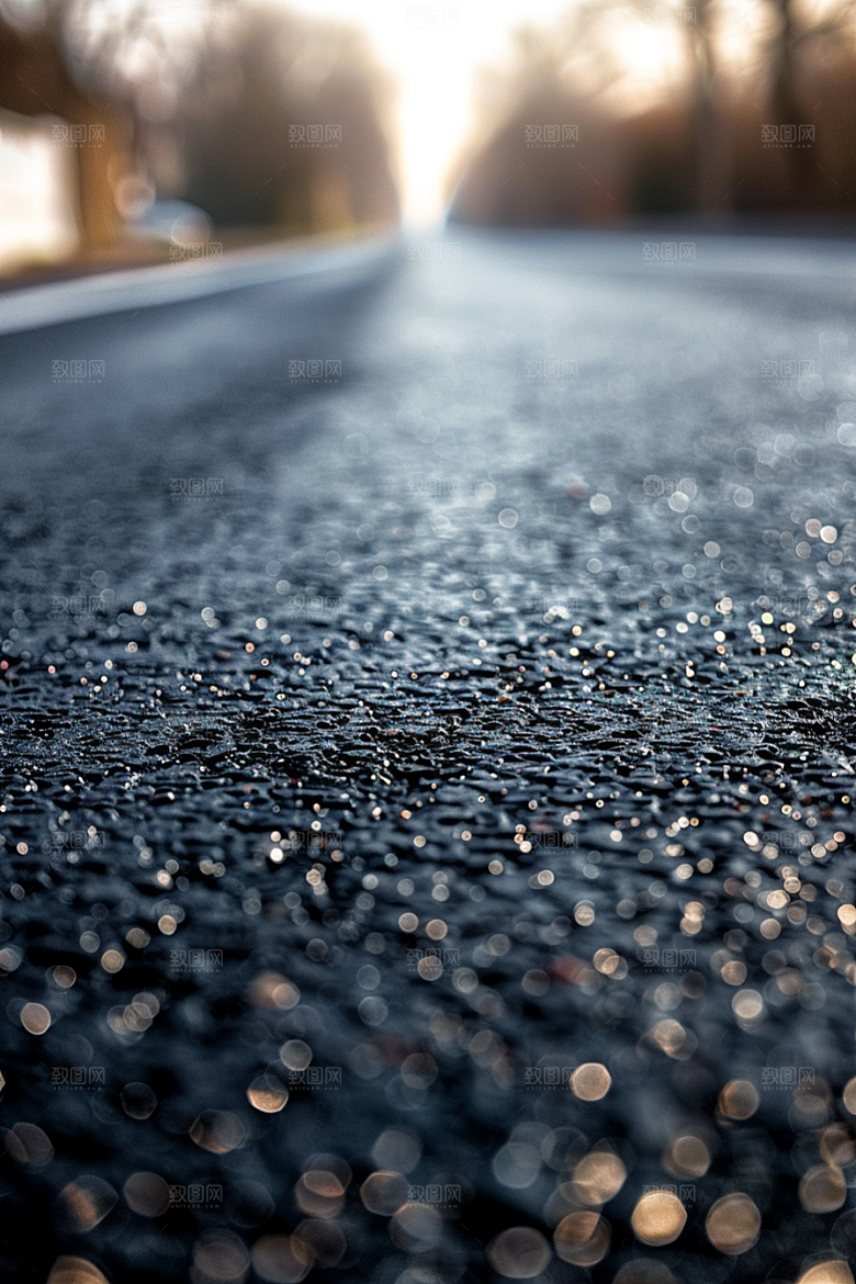 柏油马路延伸路面素材