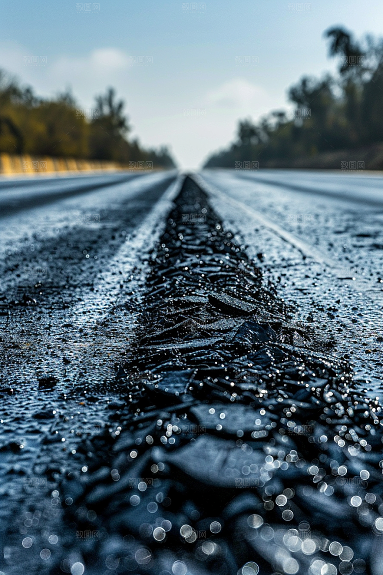 柏油马路道路材质素材