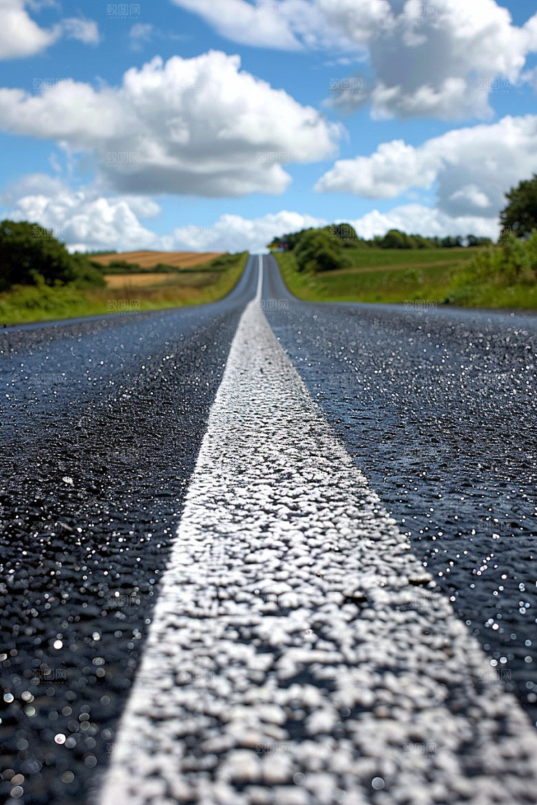 柏油马路路面道路素材