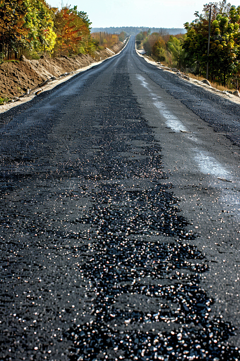 柏油马路地平线路面素材