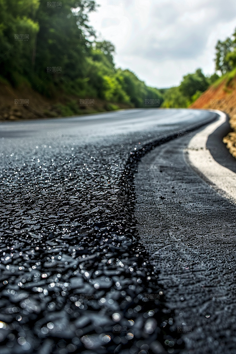 柏油马路地平线路面素材