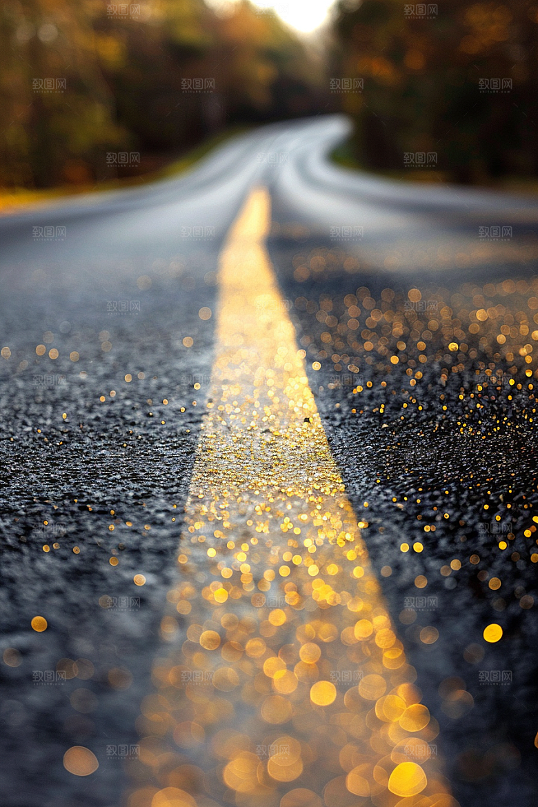 柏油马路户外驾车素材