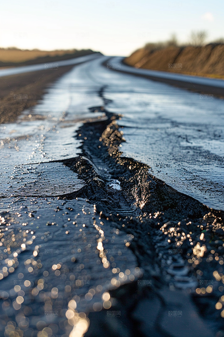 柏油马路户外地平线素材