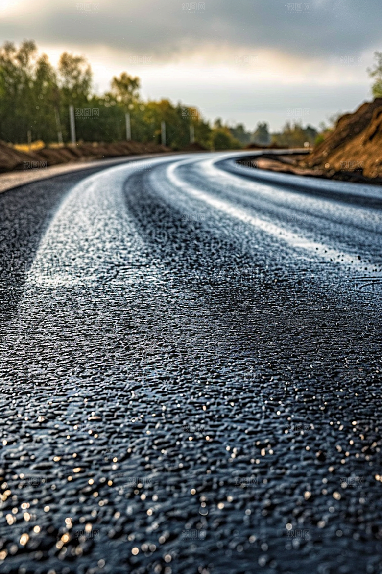 柏油马路自驾道路素材