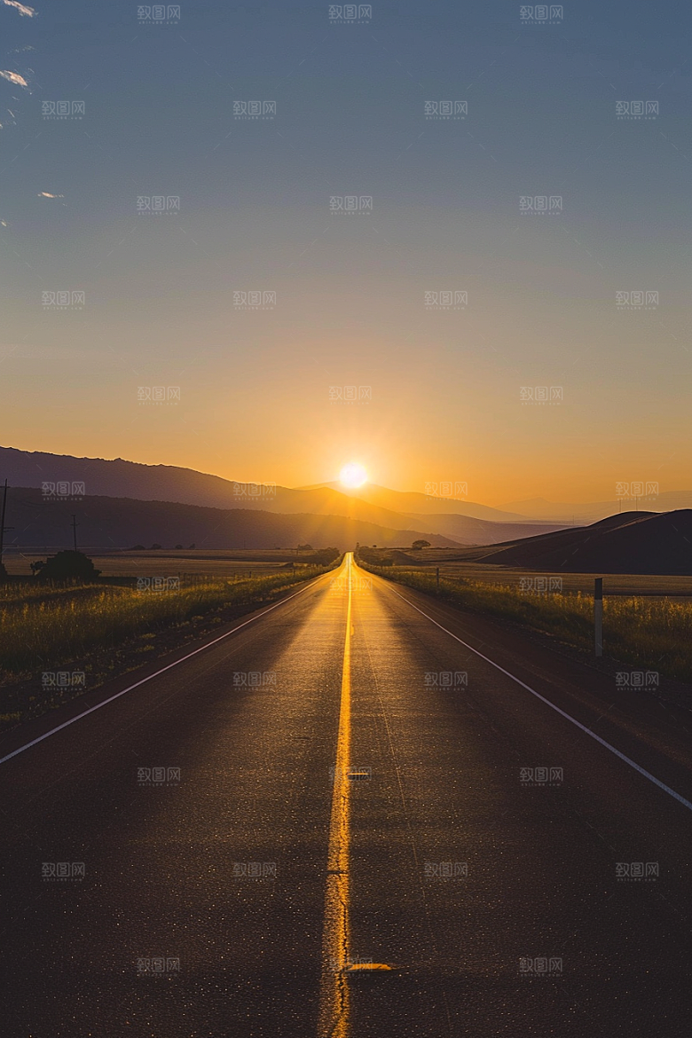 柏油马路沥青马路高清素材