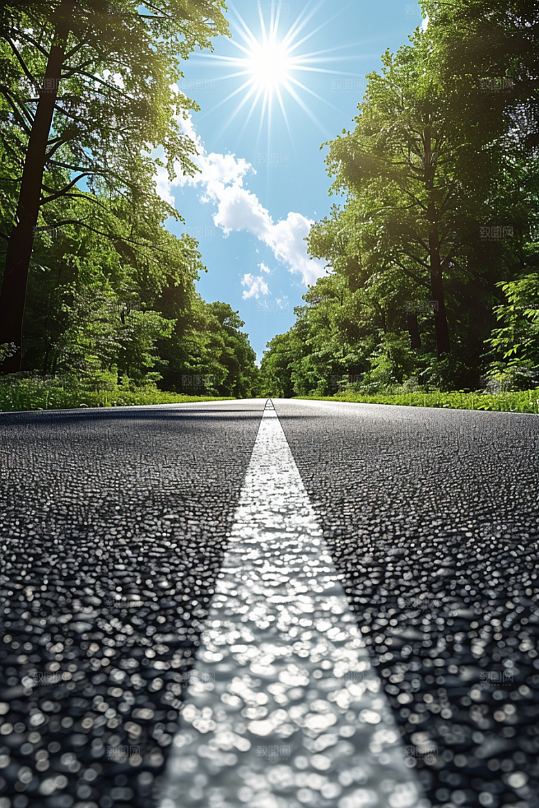 柏油马路道路驾车素材