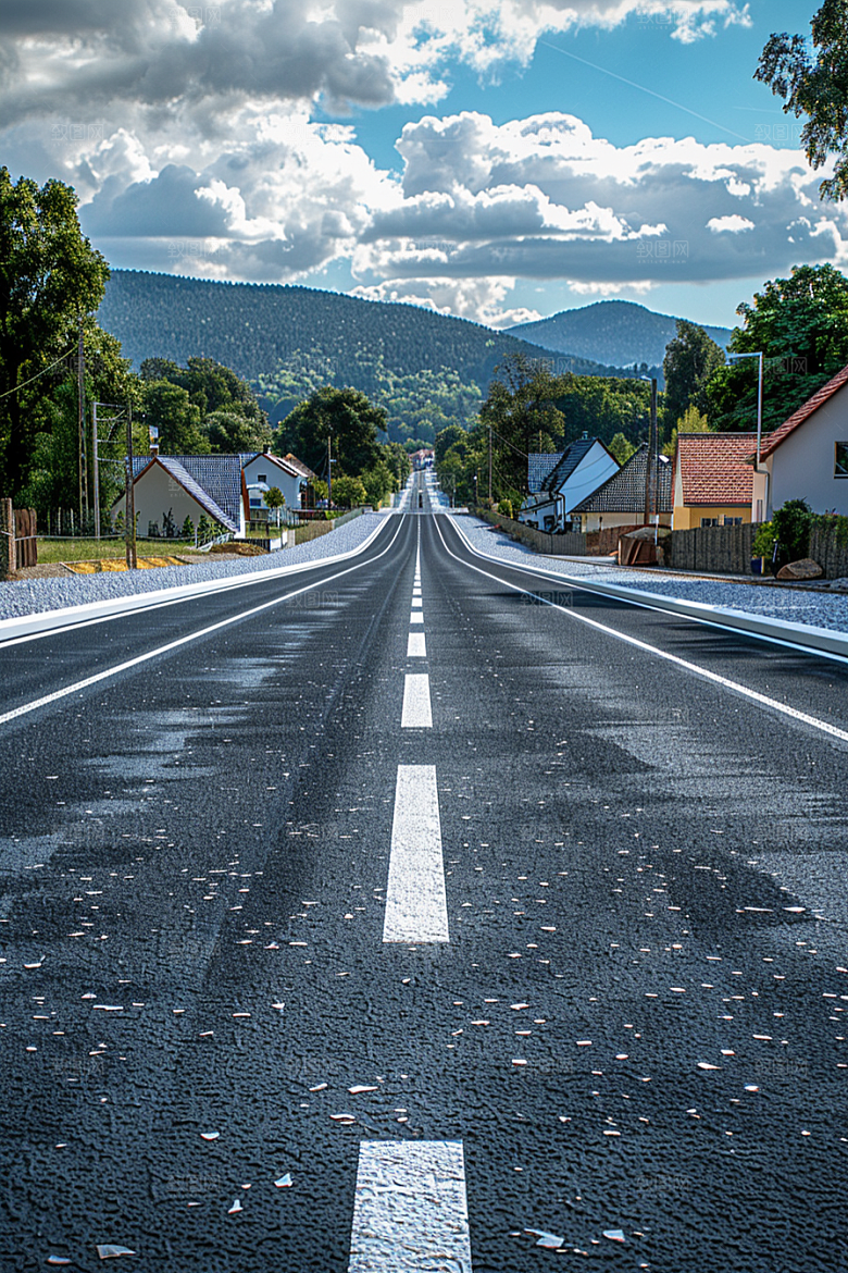 柏油马路路面道路素材