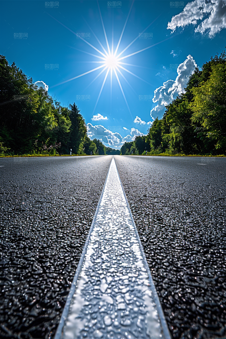 柏油马路道路驾车素材