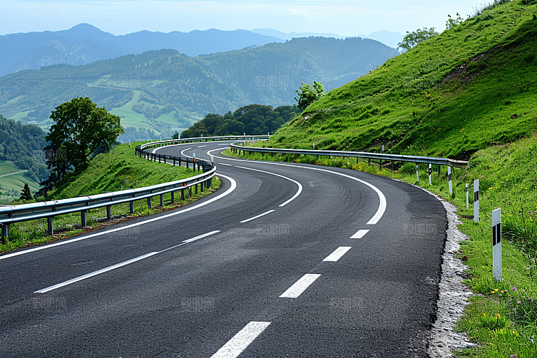 柏油马路路面地平线素材