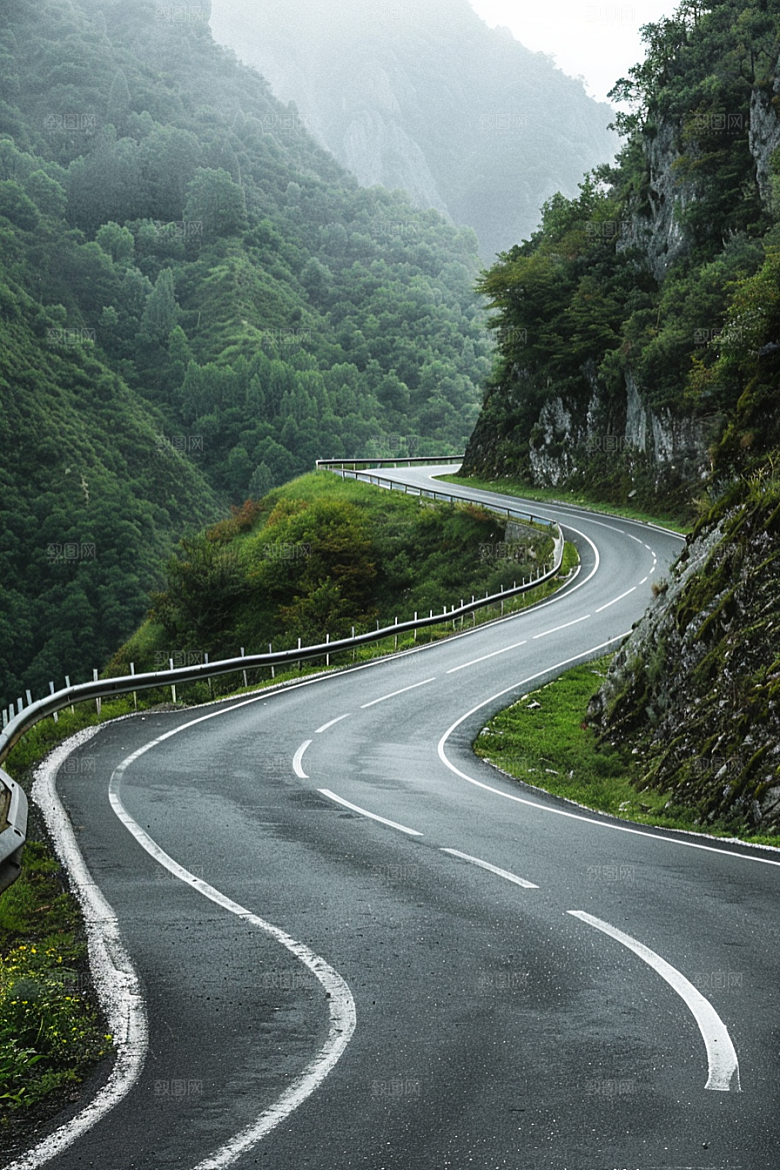 柏油马路路面高清素材