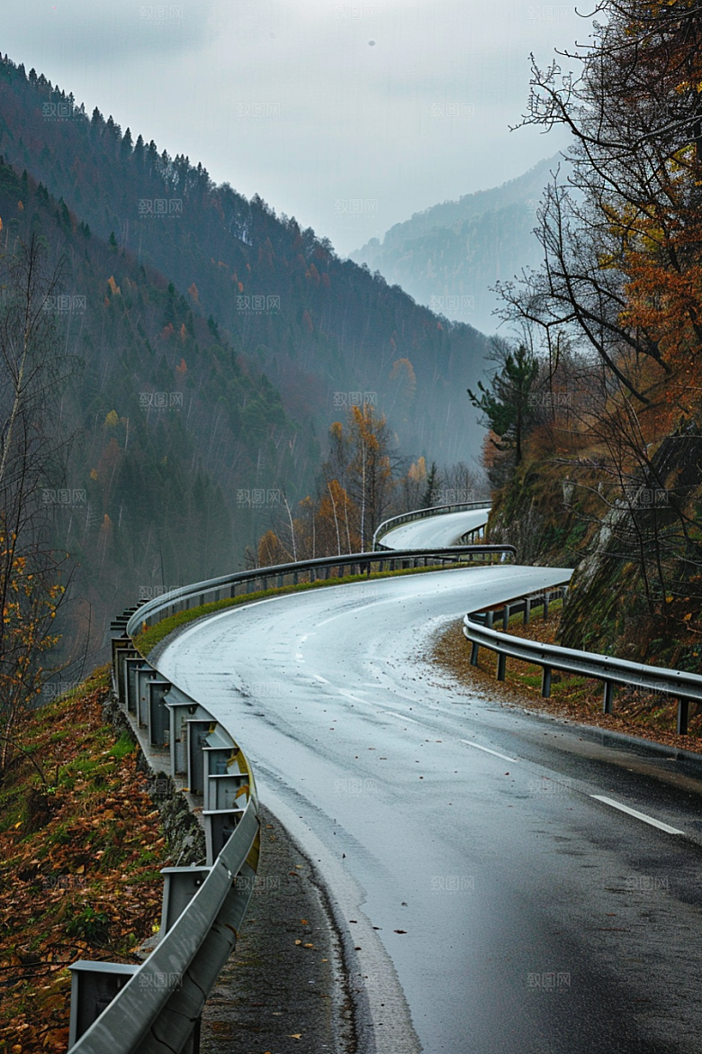 柏油马路道路驾车素材