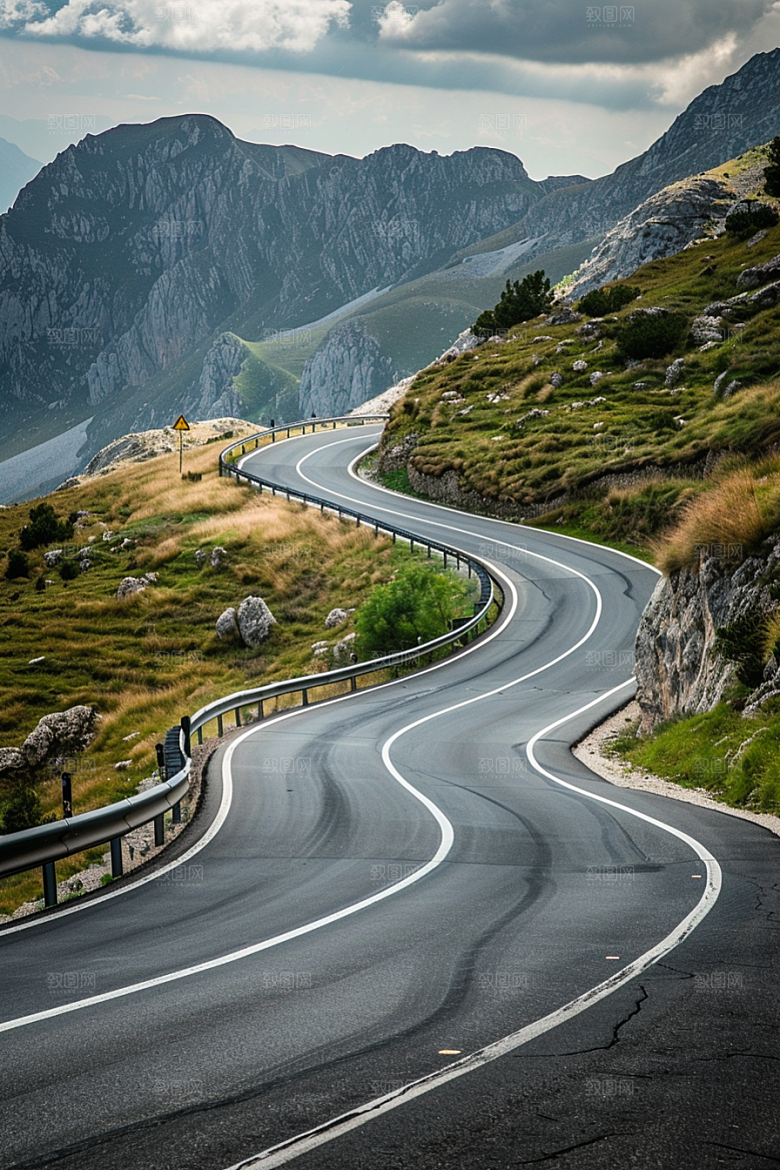 柏油马路地平线道路素材