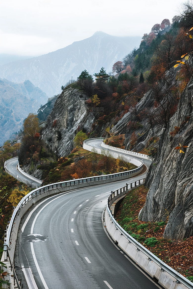 柏油马路道路地平线素材