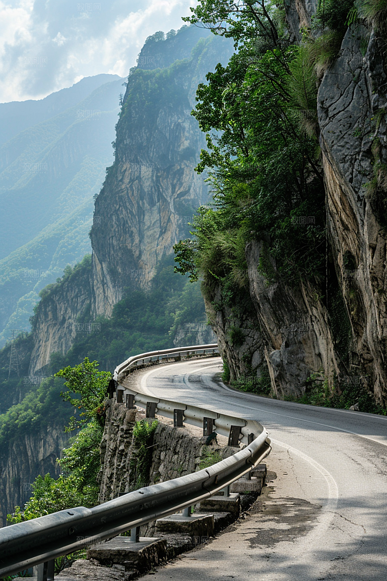 柏油马路路面驾车素材