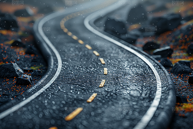 柏油马路道路公路素材