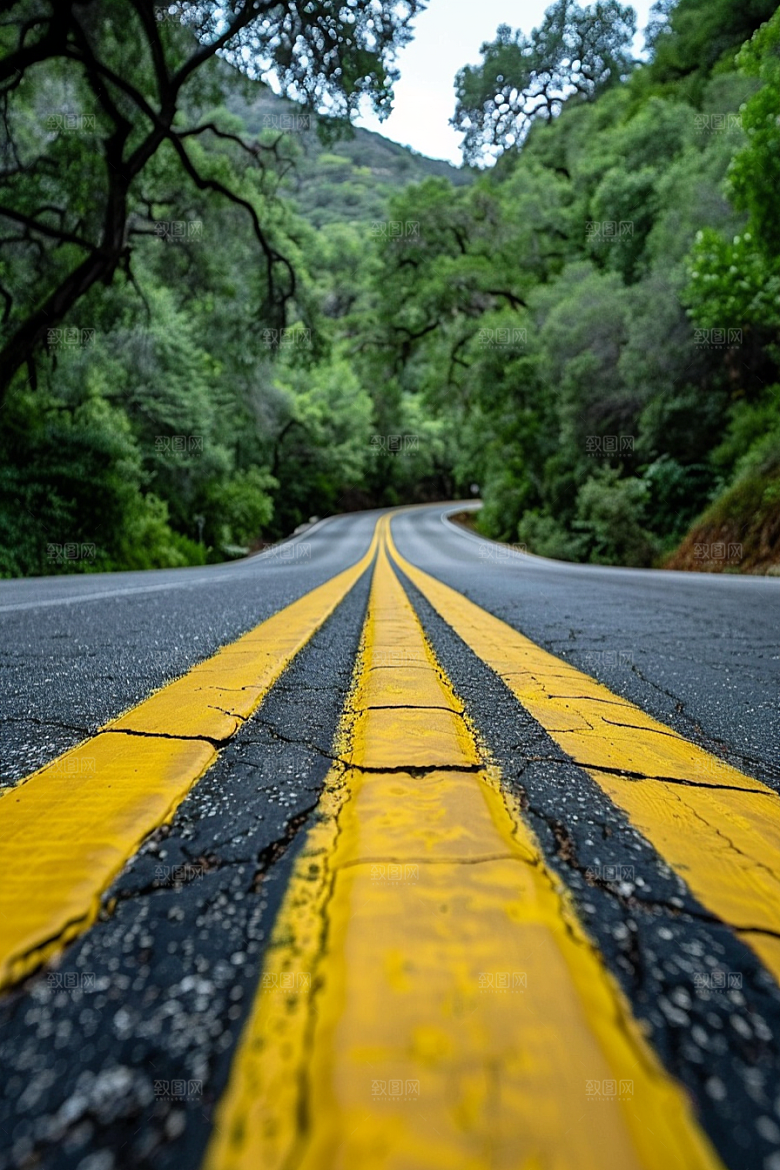 柏油马路地平线肌理素材