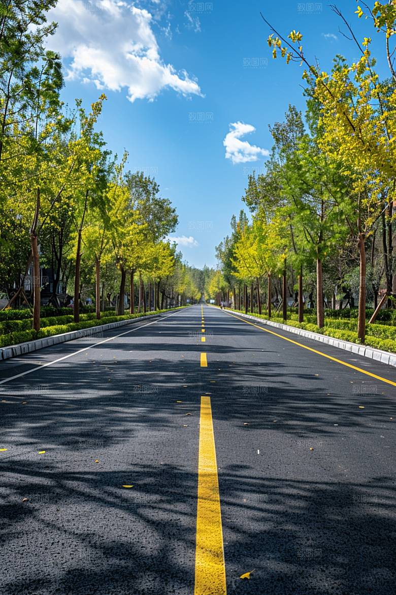 柏油马路驾车高清素材