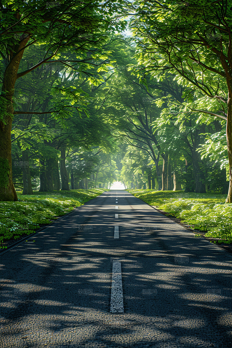 柏油马路延伸公路素材