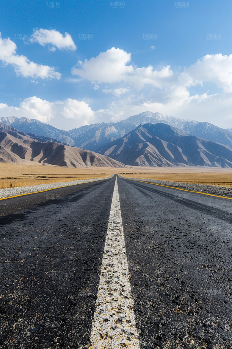 柏油马路道路材质素材