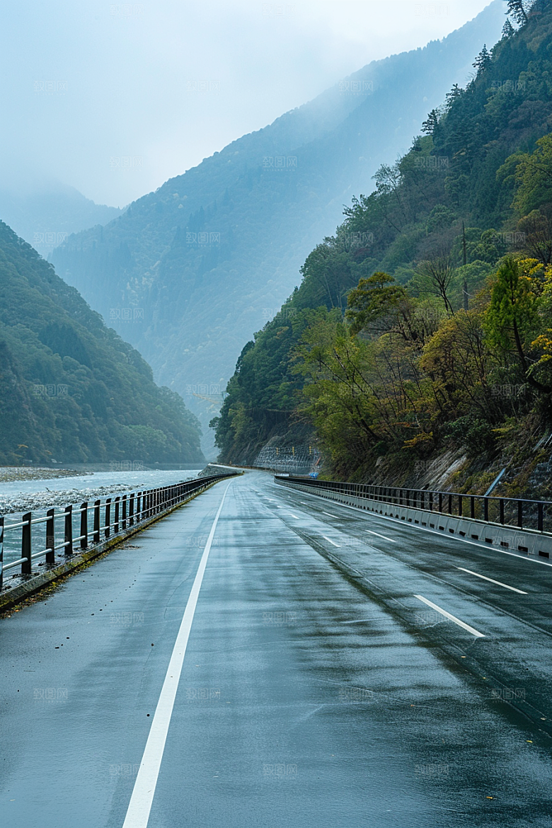 柏油马路路面高清素材