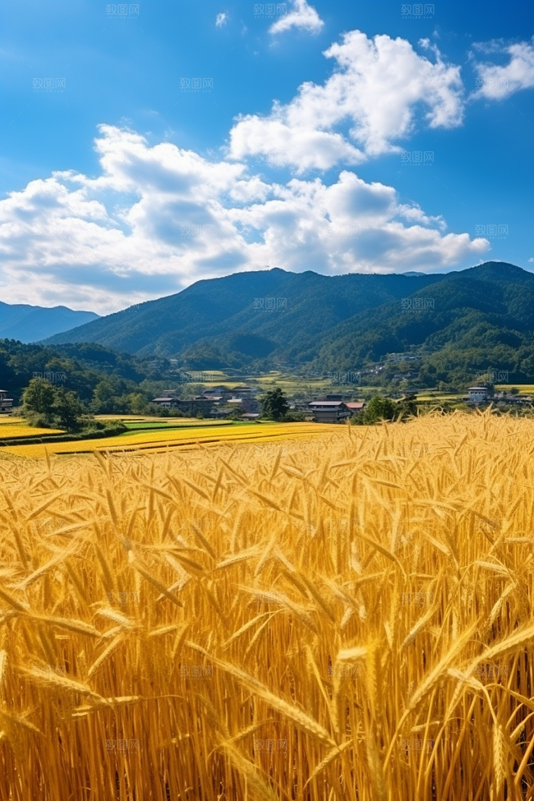 立秋氛围美景户外素材
