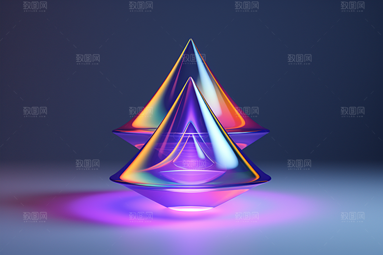 立体流体雕塑质感立体模型