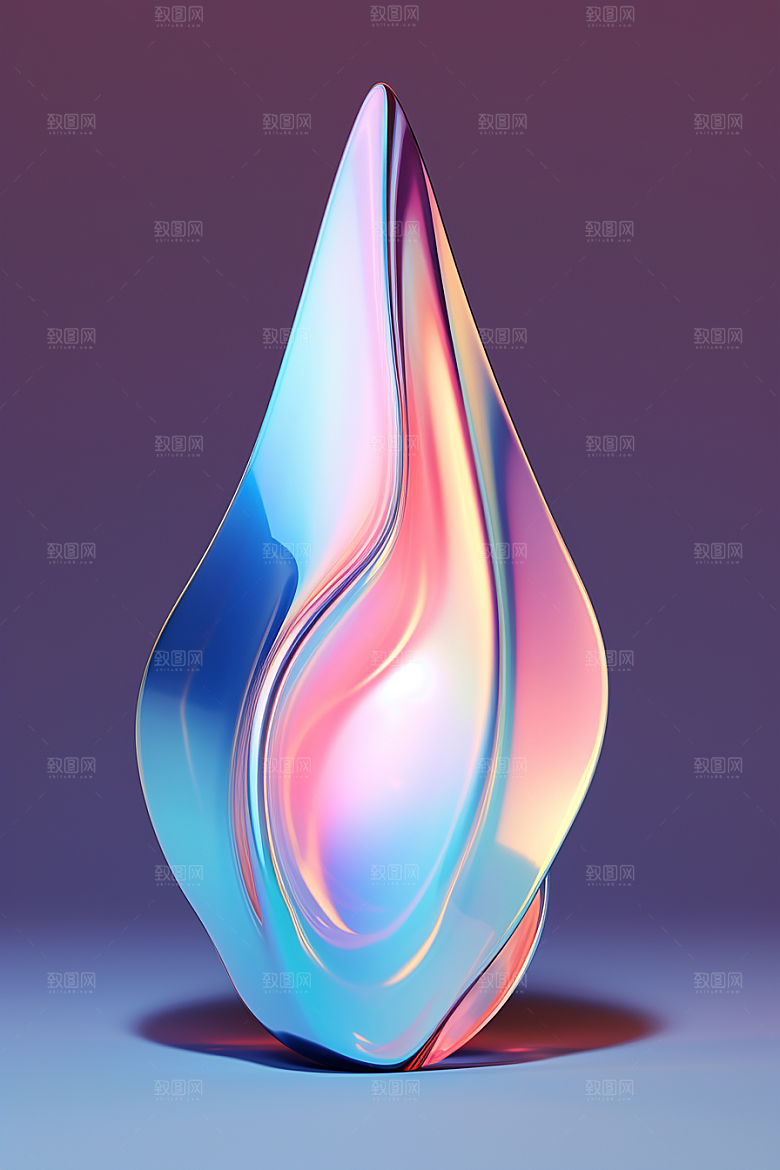 立体流体雕塑立体3D模型