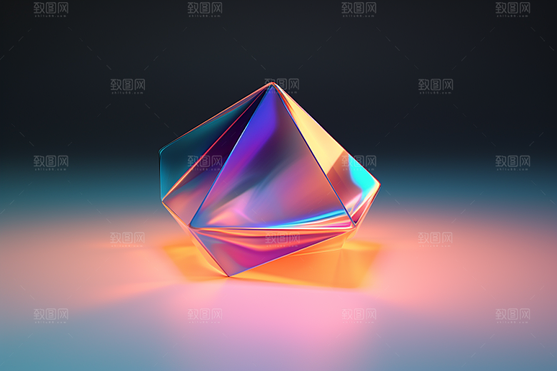 立体流体雕塑质感扭曲模型