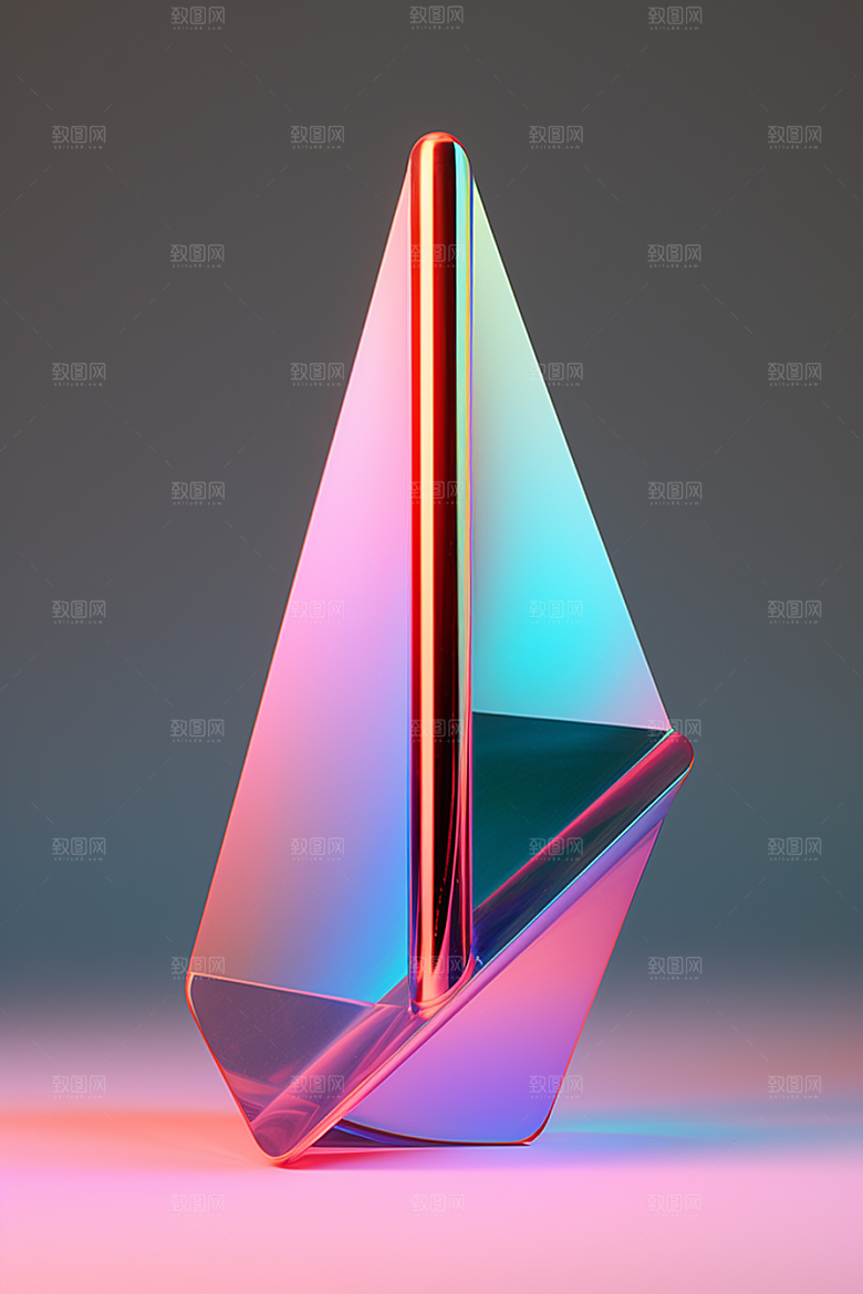 立体流体雕塑质感扭曲模型