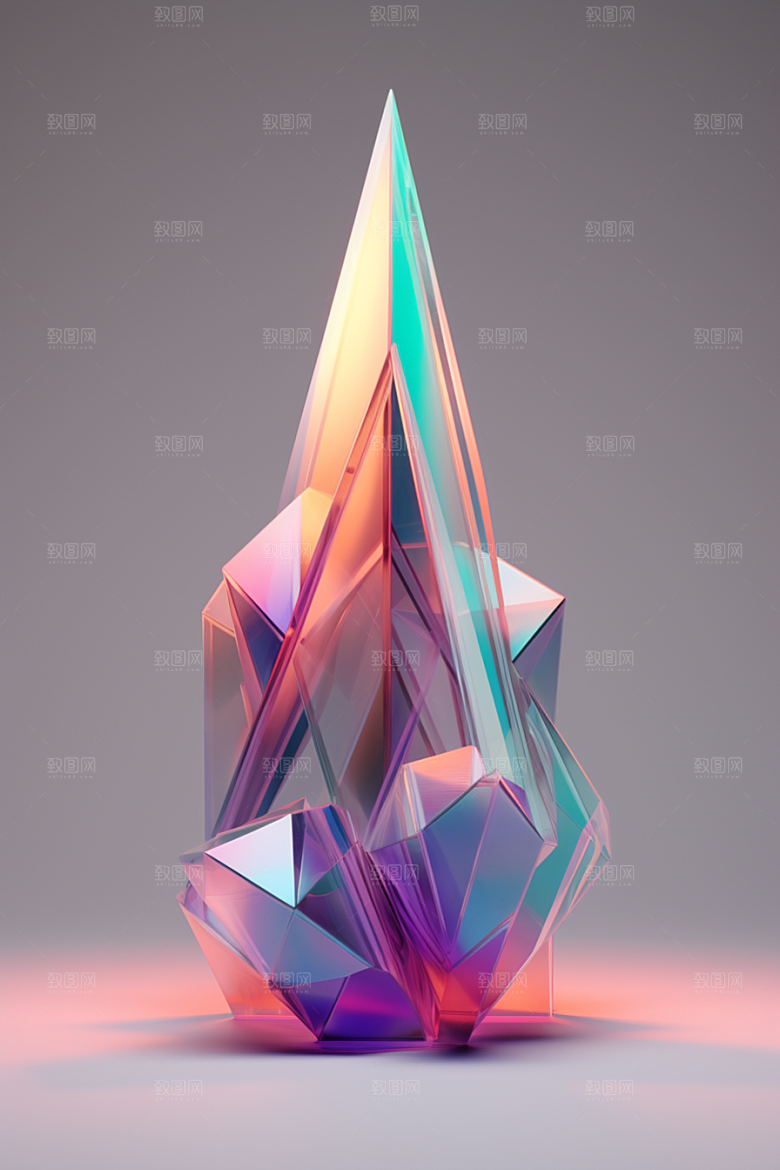 立体流体雕塑丝滑3D模型