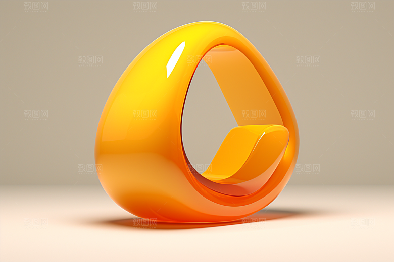 立体流体雕塑3D立体模型