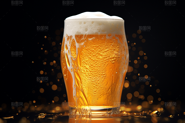 啤酒酒精饮品创意素材