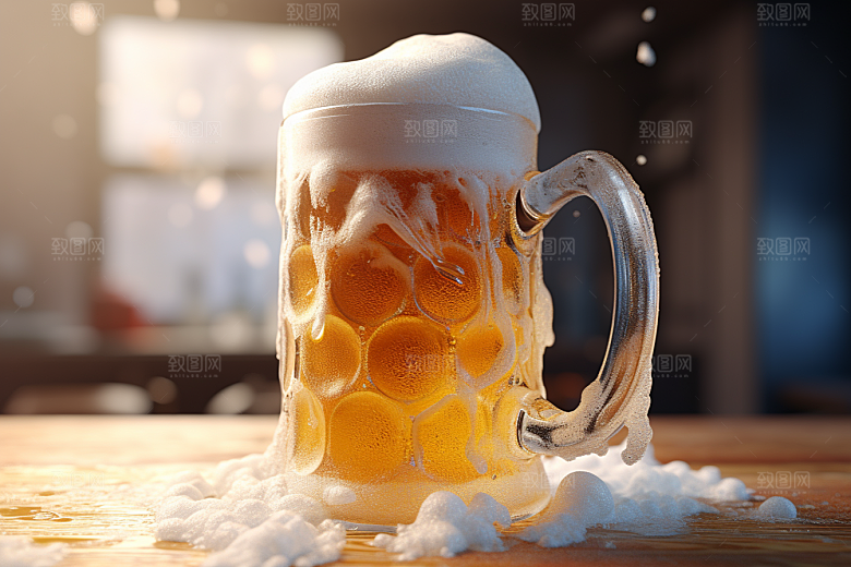 啤酒扎啤酒精饮品素材