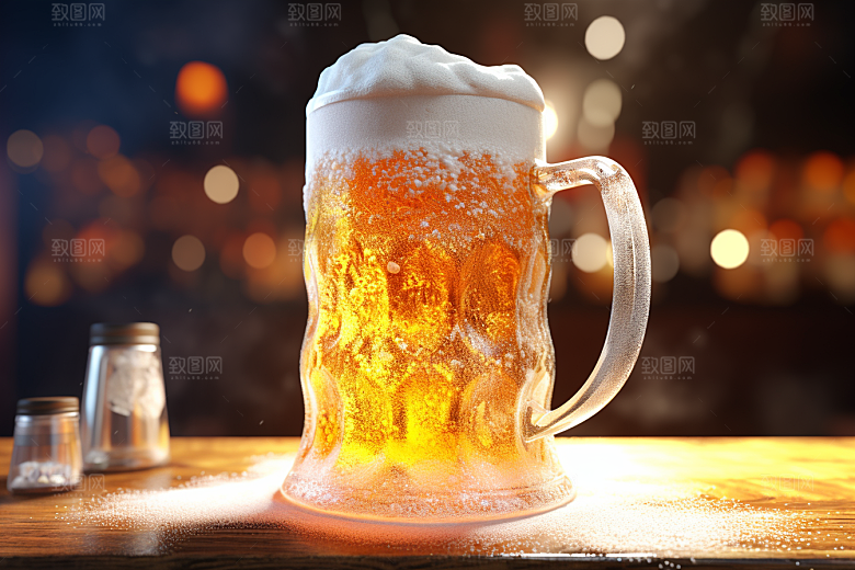 啤酒创意扎啤素材