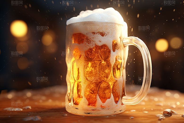 啤酒扎啤视觉艺术素材