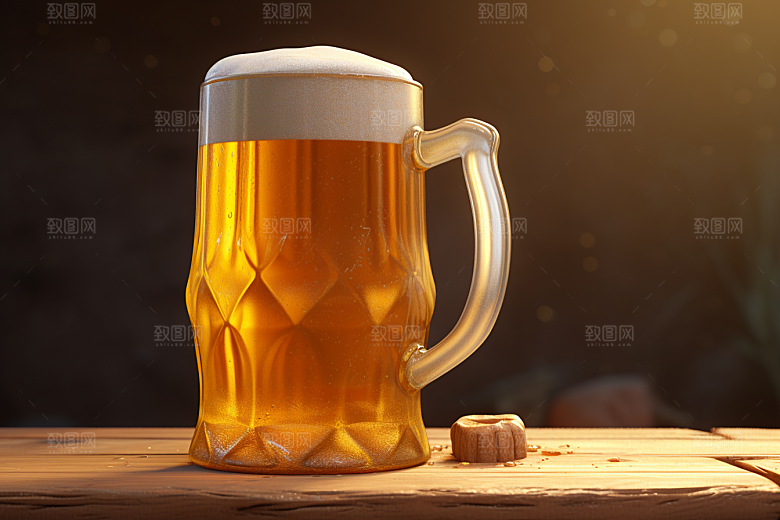 啤酒美味黑啤素材