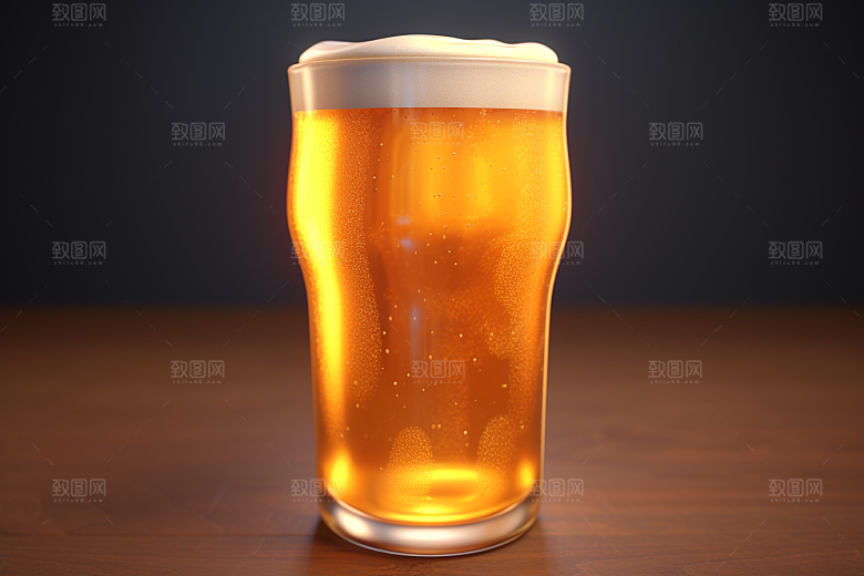 啤酒立体扎啤素材