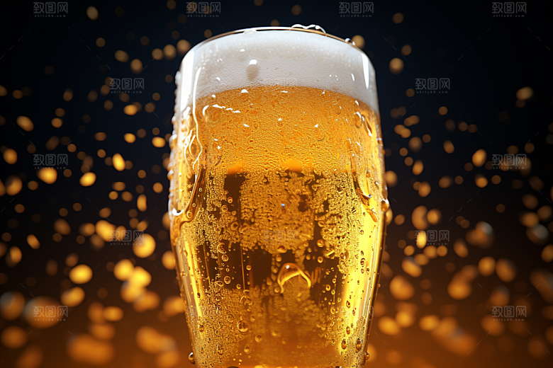 啤酒创意视觉艺术素材
