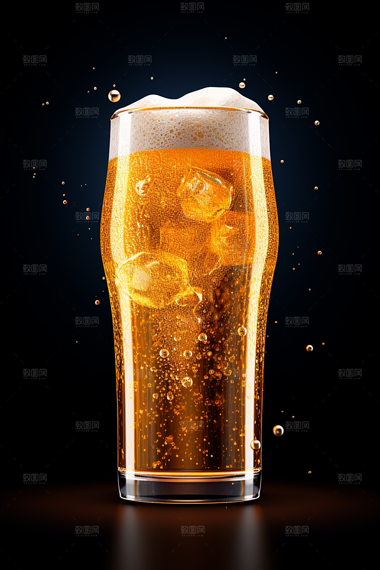 啤酒视觉艺术黑啤素材