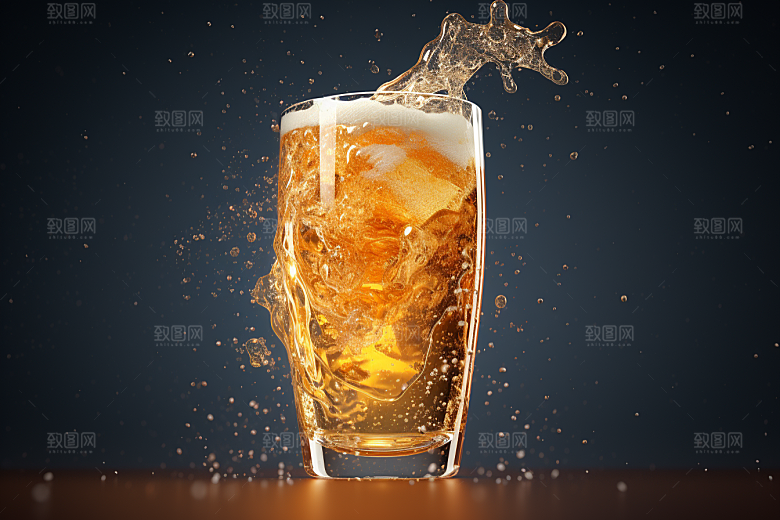 啤酒美味立体素材